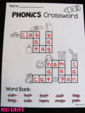 Phonics Crossword Puzzles Worksheets BUNDLE (Great End of 