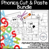 Phonics Activities Cut & Paste Bundle- Beginning Sounds, B
