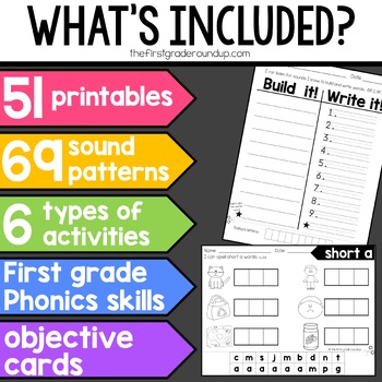 Phonics Sorts Worksheets for First Grade | TpT