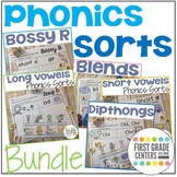 Phonics Worksheets - Word Sorts for First Grade Science of