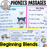 Phonics Decodable Reader Passages | Beginning Blends | Com