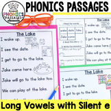 Phonics Decodable Reader Passages | Long Vowels with Silen