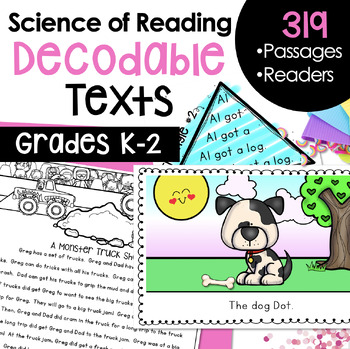 Preview of Science of Reading Decodables, Decodable Readers, Passages for Orton Gillingham