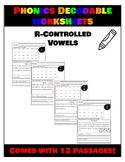 Phonics Decodables for R-Controlled Vowels: ar,er,ir,or,ur