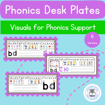 Preview of Phonics Desk Plates