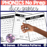 Phonics Dice Games - No Prep Phonics Activities