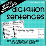 Phonics Dictation Sentences | Sentence Writing