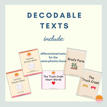Preview of Phonics Digital and Print Decodable Texts - Initial and Final Blends