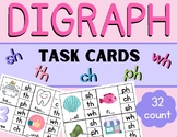 Phonics Digraph Clip Task Cards Activity SH, CH, TH, PH, W