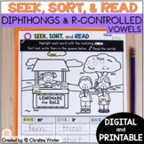 Diphthongs & R-Controlled Vowels I Spy Phonics Activities 