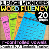 Phonics Drills - R-Controlled Vowels One Page Wonders