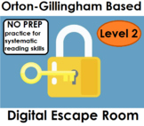 Phonics Escape Room (Level 2)- Orton Gillingham Approach