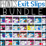 Phonics Exit Slips BUNDLE: Formative Assessments for the E