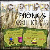 Phonics Exit Tickets~ November