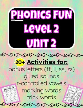 Preview of Phonics FUN Level 2 Unit 2 Practice Activities