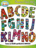 Phonics Filled ABCs Clipart {Zip-A-Dee-Doo-Dah Designs}