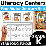 Phonics Fine Motor Literacy Centers - Year-Long Sensory Bi