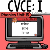 CVCe Long i Silent e Phonics Lessons Digital Unit 15 for F