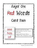 Phonics First: Layer One Red Words Card Pack