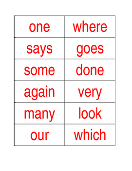 Phonics First Layer Two Red Words by Mindy's Marvels | TpT
