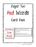 Phonics First: Layer Two Red Words Card Pack