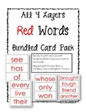 Phonics First: Layers 1-4 Red Word Bundled Card Pack