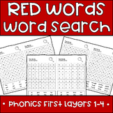 Phonics First "Red Word" Word Search Activities