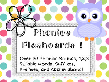 Preview of Phonics Flash Cards