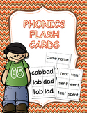 Phonics Flash Cards (CVC, Digraph, Blends, Long Vowel, Vow