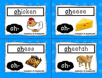 Preview of Phonics Flash Cards - Digraphs and Silent Letters