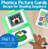 Phonics Flash Cards | Letter Sounds and Hunks and Chunks | SET 3