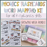 Phonics Flashcards MEGABUNDLE | Word Mapping Phonics cards