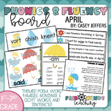 Phonics & Fluency Board -April Sight Word Practice