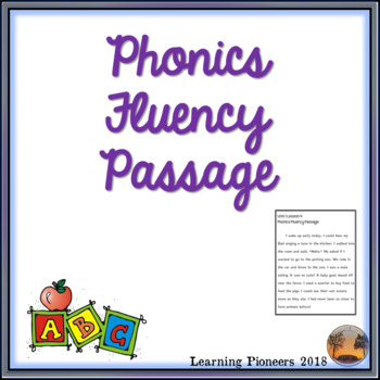 Preview of Phonics Fluency Passage Consonant Blends r, l, s