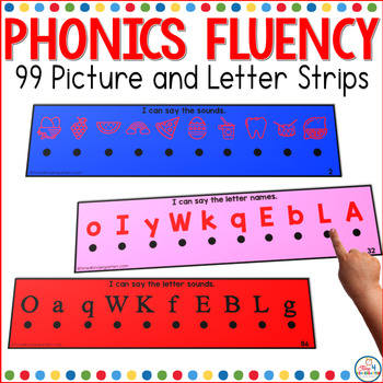 Preview of Phonics Fluency Practice Strips RTI for Kindergarten