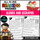 Blends and Digraphs Worksheets Phonics Reading passages fl