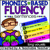 Phonics Fluency Sentences - Long Vowel Edition