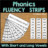 Phonics Fluency Strips With Vowels Blends and Endings