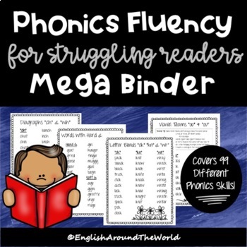 Preview of Phonics Fluency and Intervention Binder