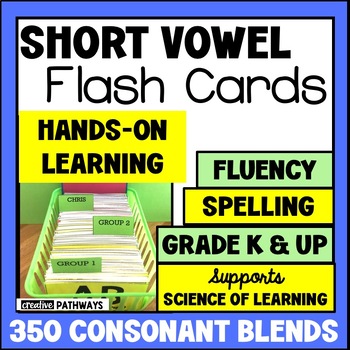 Preview of Phonics Intervention-Word Study Boxes-350 Short Vowel Consonant Blends