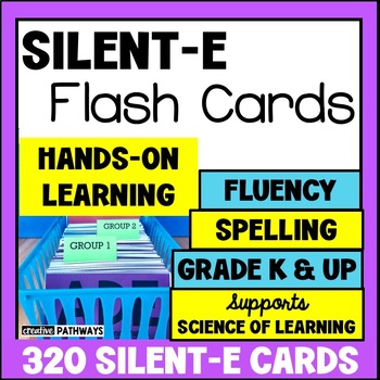 Preview of Phonics Word Study Boxes-350 SILENT-E VOWEL Words-Reading Intervention