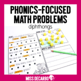 Phonics Focused Math Problems Diphthongs