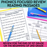Phonics Focused Review Reading Passages | 1st Grade & 2nd 