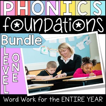 Preview of Phonics Foundations Level 1 BUNDLE / Units 1-14