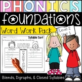 Phonics Foundations Level 2 Unit 1 Word Work Packet