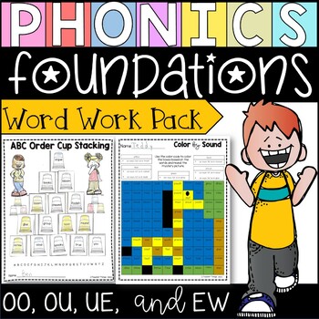 Preview of Phonics Foundations Level 2 Unit 15 Word Work Packet