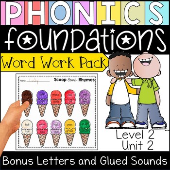 Preview of Phonics Foundations Level 2 Unit 2 Word Work Packet