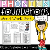 Phonics Foundations Level 2 Unit 3 Word Work Packet