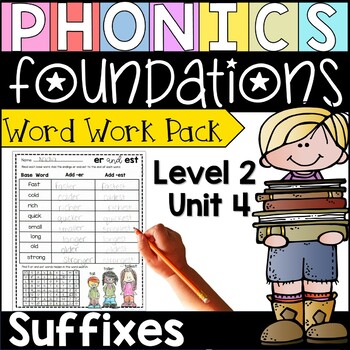 Preview of Phonics Foundations Level 2 Unit 4 Word Work Packet