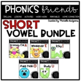 Short Vowel Activities: Short Vowels Phonics Friends BUNDLE